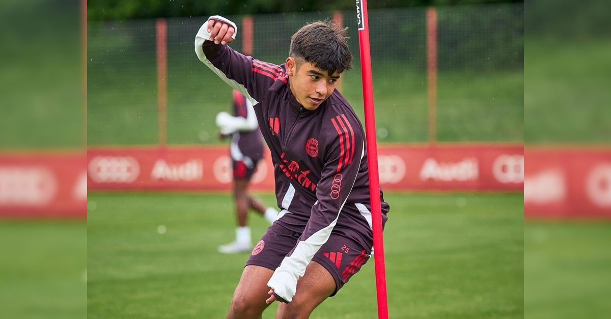 ไมค่อน คาร์โดโซ่ ลูกชายดั๊กลาส คาร์โดโซ่ ลงเล่นเกมอุ่นเครื่องทีมชุดใหญ่ บาเยิร์น มิวนิค